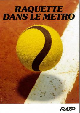 Affiche de l'opération "Raquette dans le métro"