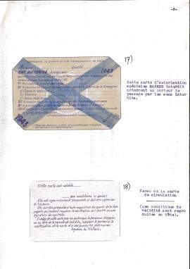 Emplaire de carte de service des agents