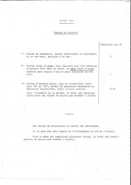 Présentation des cours de perfectionnement et du concours