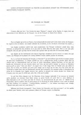 Présentation des cours de perfectionnement et du concours