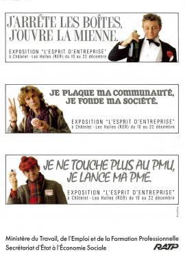 Affiche de l'exposition "L'esprit d'entreprise"