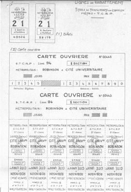 Billets et cartes hebdomadaires combinés entre la Ligne 94 du Réseau départemental d'autobus et la Ligne de Sceau du Réseau métropolitain
