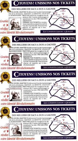 4 prototypes du recto d'un ticket de métro