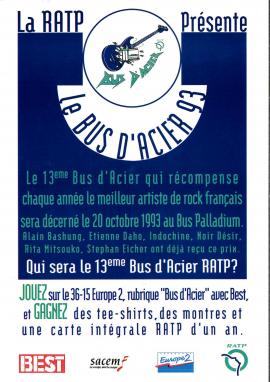 Affiche "Le bus d'acier 93"