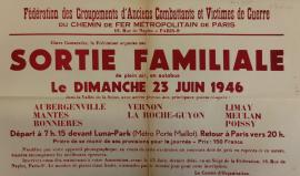 Affiche de la Fédération des groupements d'Anciens Combattants et des victimes de guerre