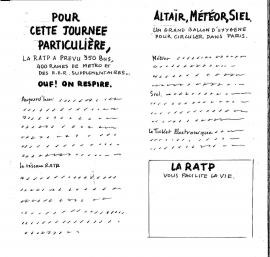 Maquette de dépliant de l'opération "Pic de pollution"