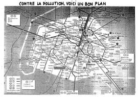 Maquette de dépliant de l'opération "Pic de pollution"