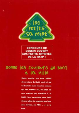 Livret "Les p'tits enfants ça peint", concours de dessin ouverts aux p'tits artistes de la RATP