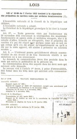 Réparation des préjudices de carrière subis par certains fonctionnaires