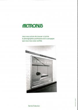 Campagne publicitaire de Métrobus
