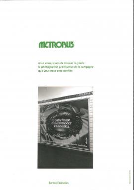 Campagne publicitaire de Métrobus