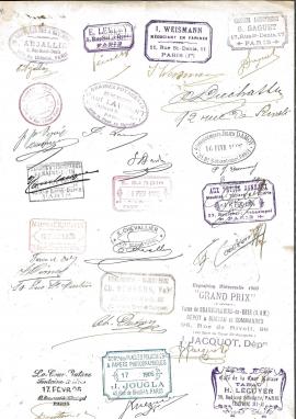 Pétition cachetonnée et signée par les commerçants de la rue de Rivoli