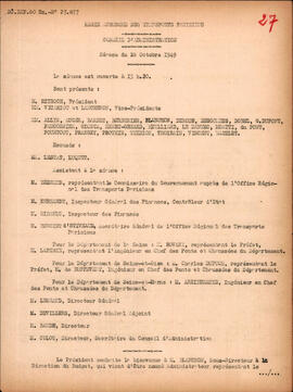 Séance du 28 octobre 1949