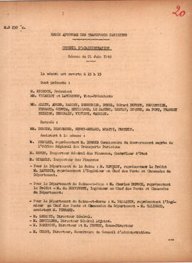 Séance du 21 juin 1949