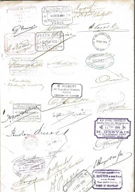 Pétition cachetonnée et signée par les commerçants de la rue de Rivoli