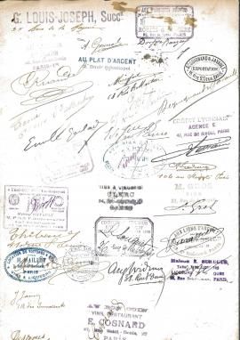 Pétition cachetonnée et signée par les commerçants de la rue de Rivoli